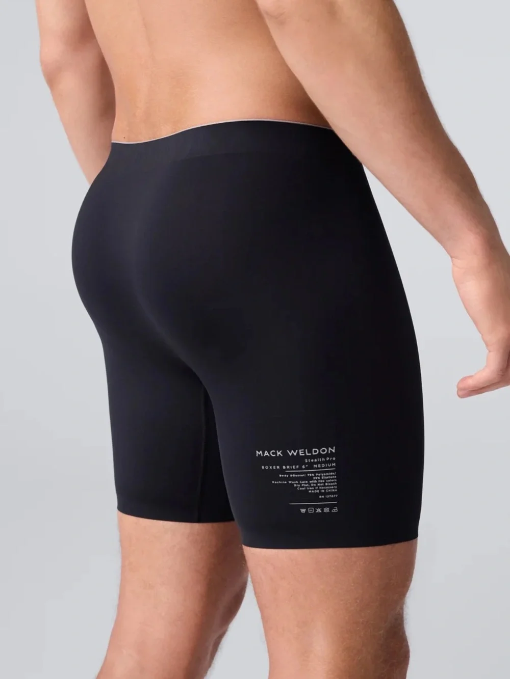 Mack Weldon Stealth Pro Boxer Brief in Black - Large